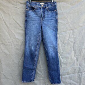 Madewell Size 27 Stovepipe Blue Jeans Pants Slim Straight Legs